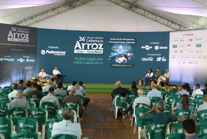 Carne do Pampa Gaúcho reforça debate sobre rastreabilidade e mercado externo na Abertura da Colheita do Arroz