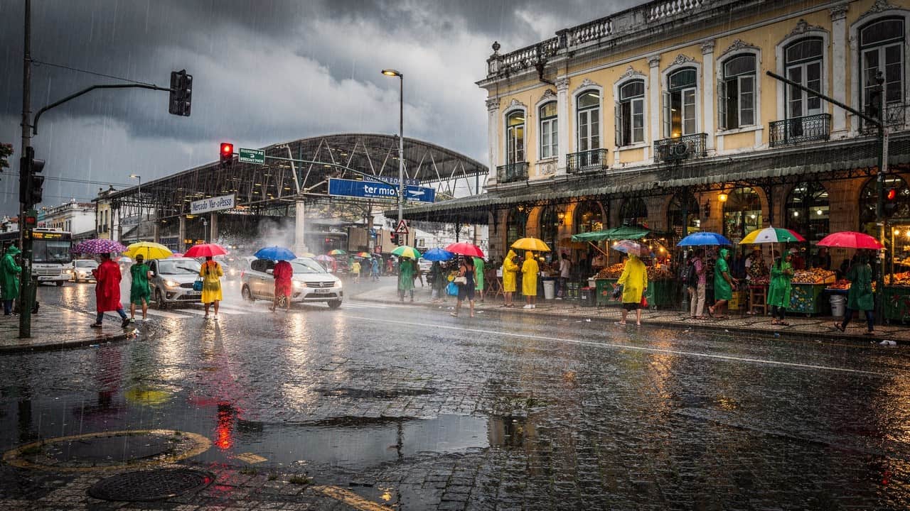 Chuvas constantes nesta cidade moldam a arquitetura, o trânsito e até os passeios nas ilhas