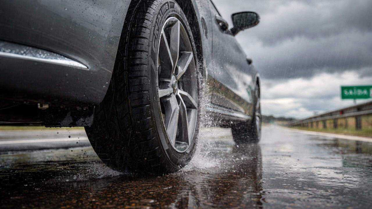 Misturar pneus muda a reação do carro quando você mais precisa