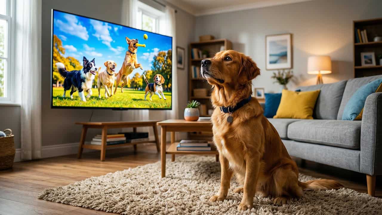 Deixar a TV ligada ajuda o cachorro que fica sozinho? Especialistas explicam o que realmente funciona