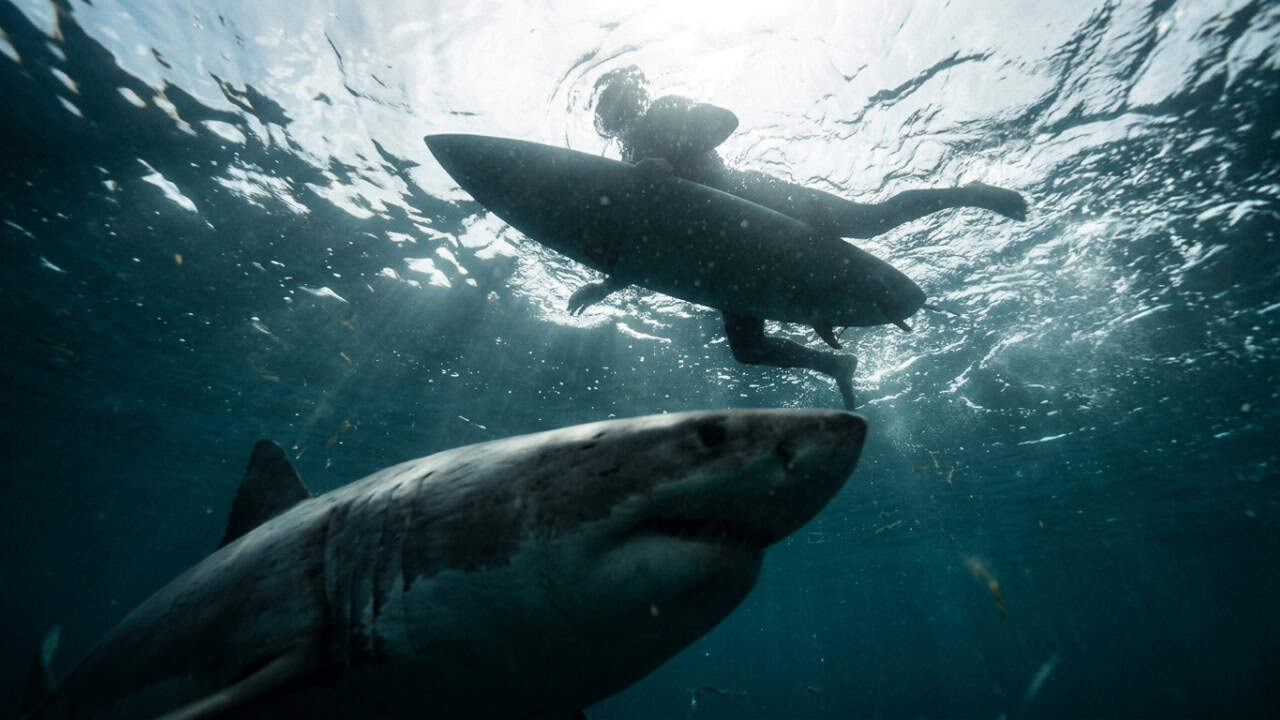 O motivo visual que faz os tubarões confundirem surfistas com presas