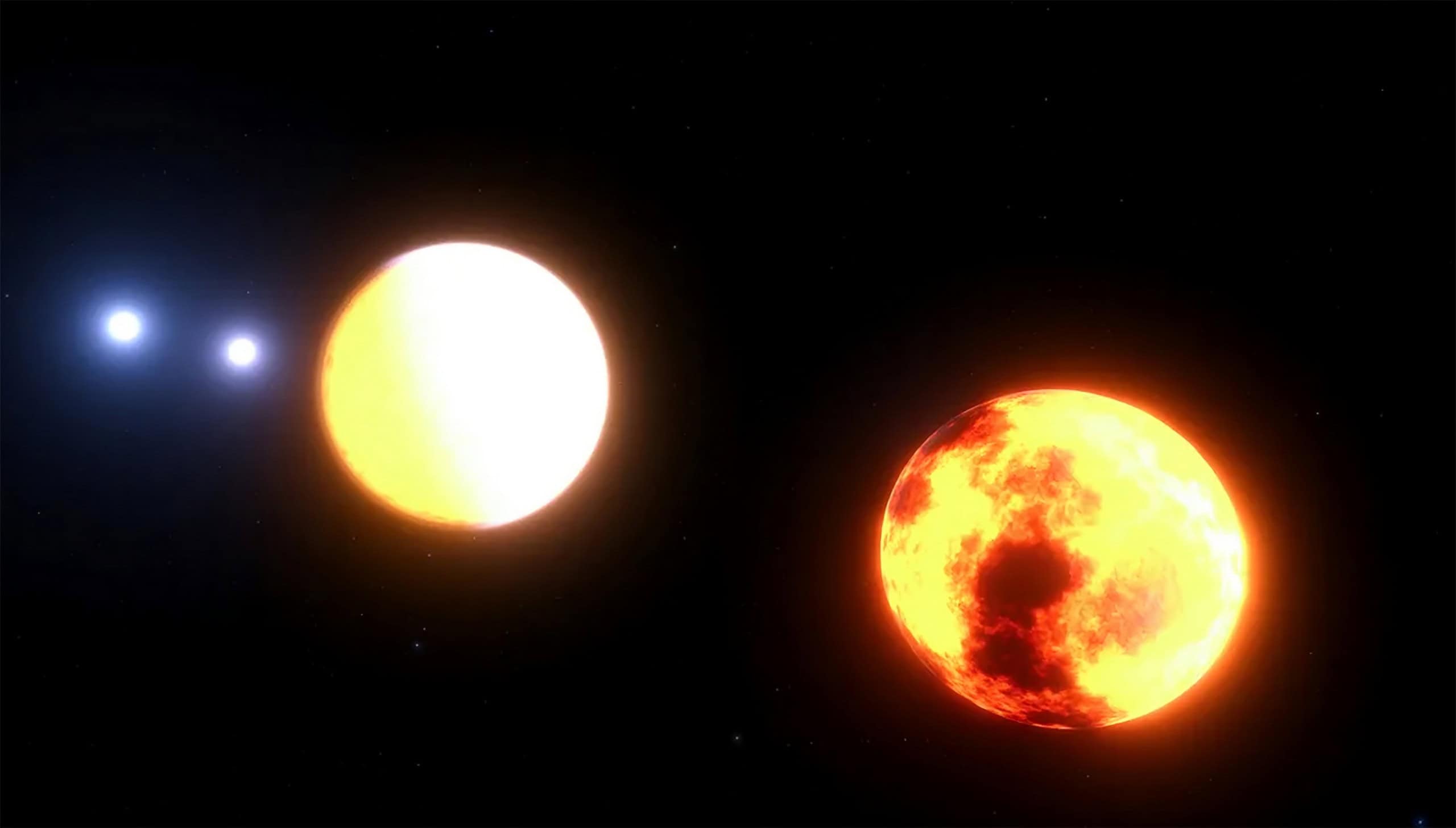 Sistema estelar quádruplo raro supercompacto intriga astrônomos