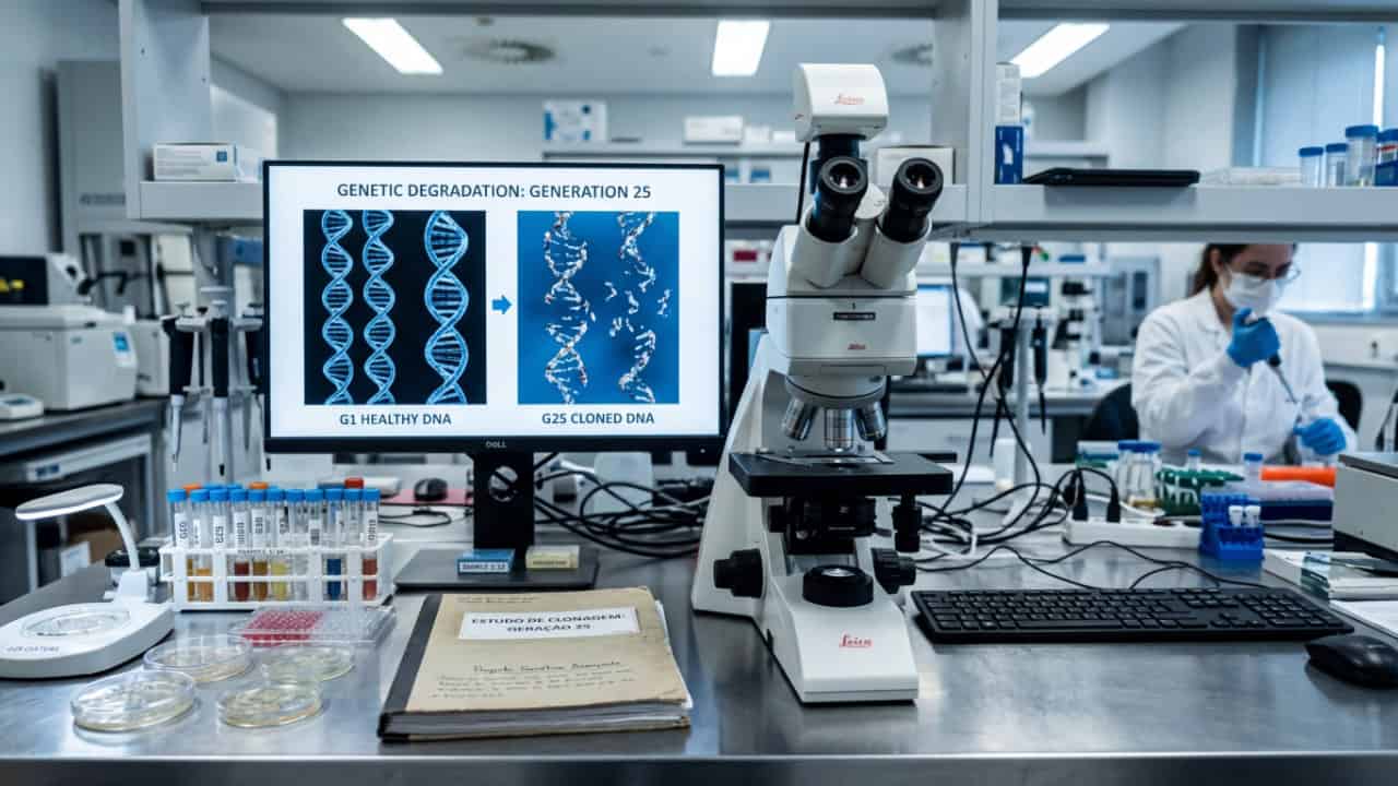 um experimento de 20 anos confirma que mamíferos morrem por clonagem indefinida