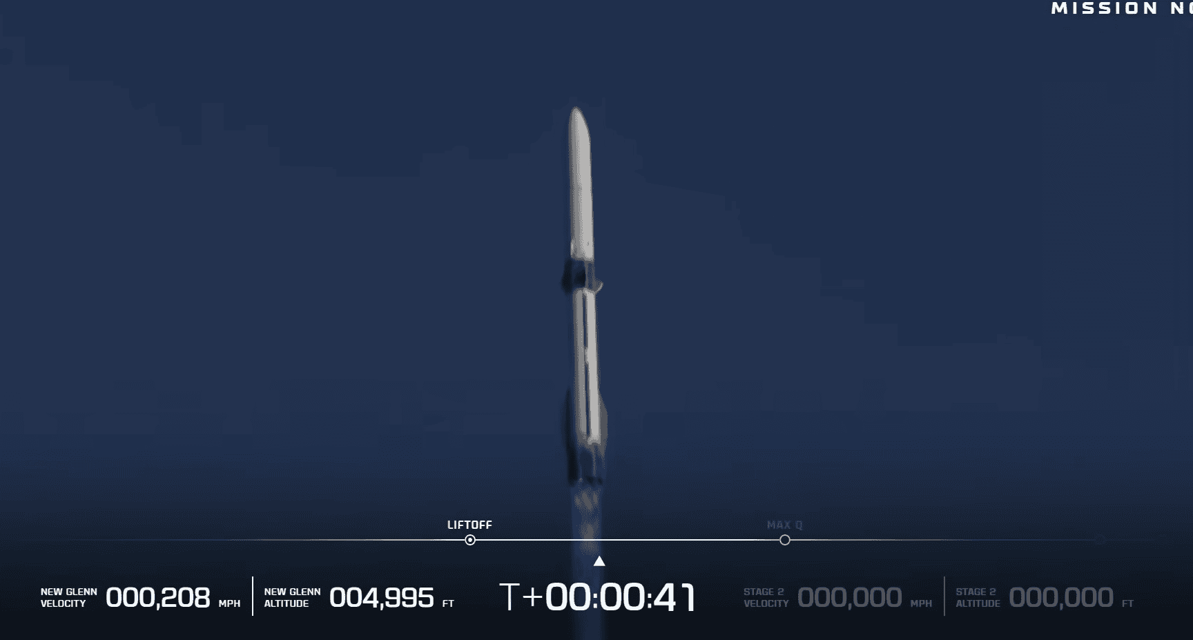 Blue Origin reutiliza foguete New Glenn pela primeira vez em marco histórico