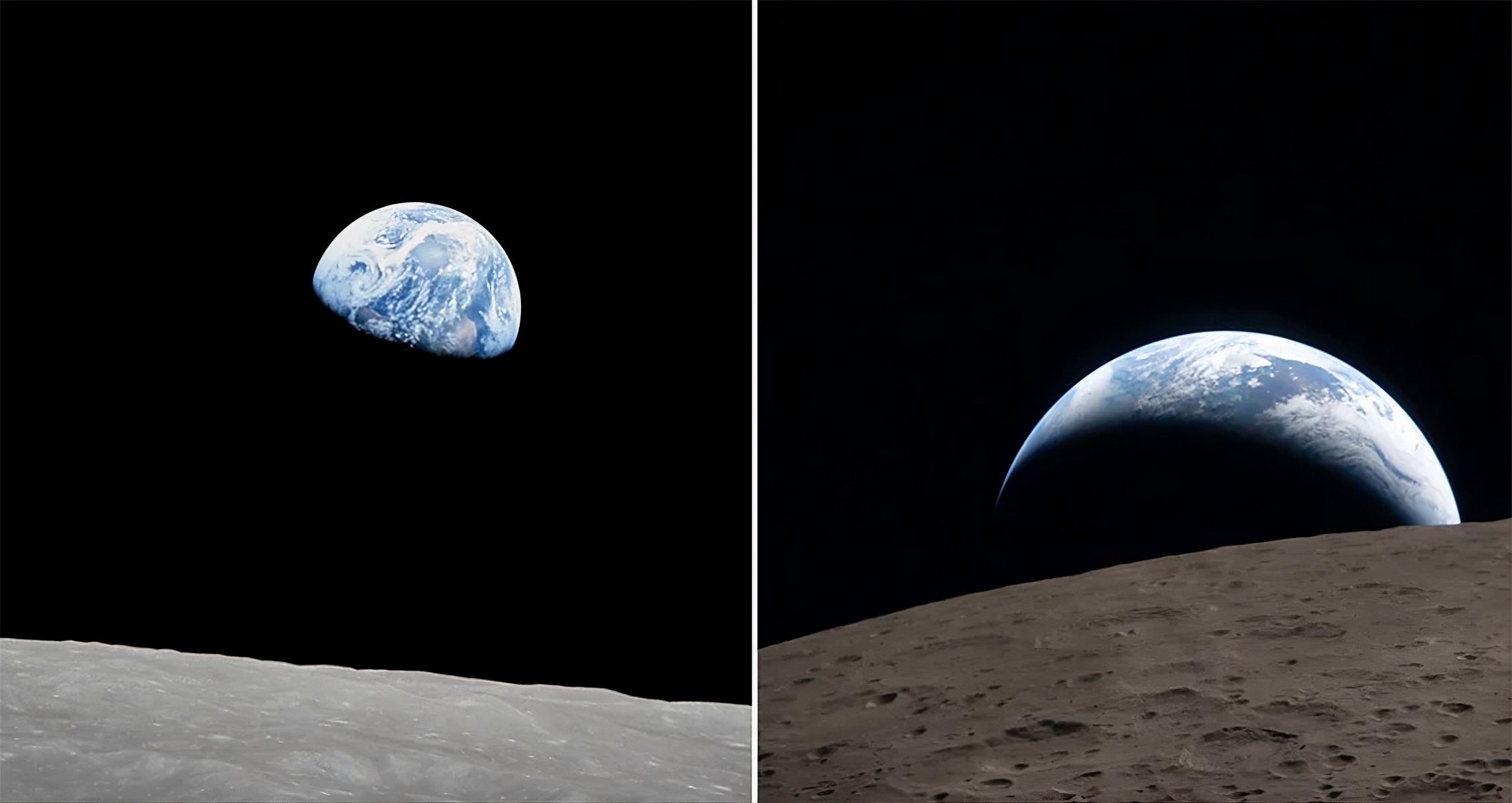 Fotos das missões Apollo 8 e Artemis 2 mostram como a Terra mudou