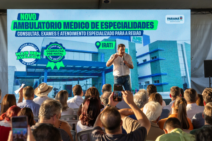 Governador inaugura Ambulatório de Especialidades em Irati e autoriza construção de Pronto Atendimento