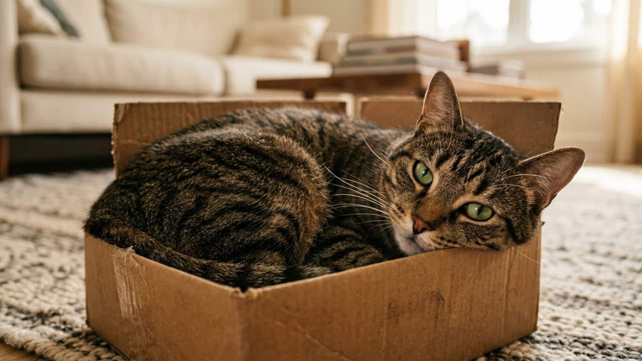 Qual o sentido da paixão inexplicável dos gatos por caixas de papelão?