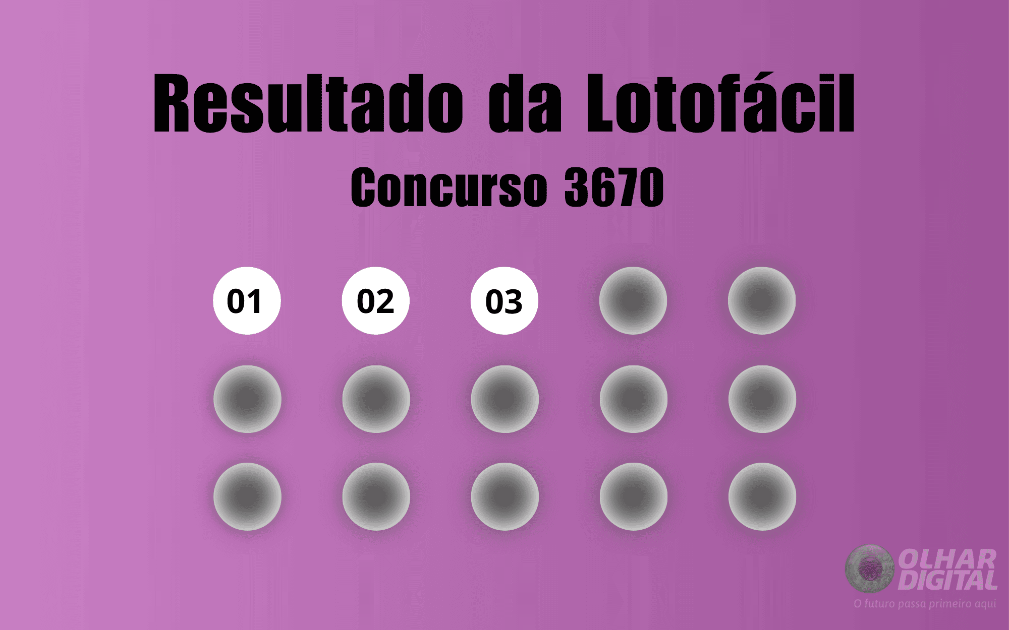 Resultado da Lotofácil de hoje: veja números e ganhadores do concurso 3670
