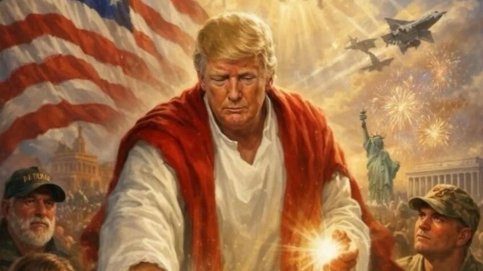 Trump deleta imagem gerada por IA em que aparece como Jesus