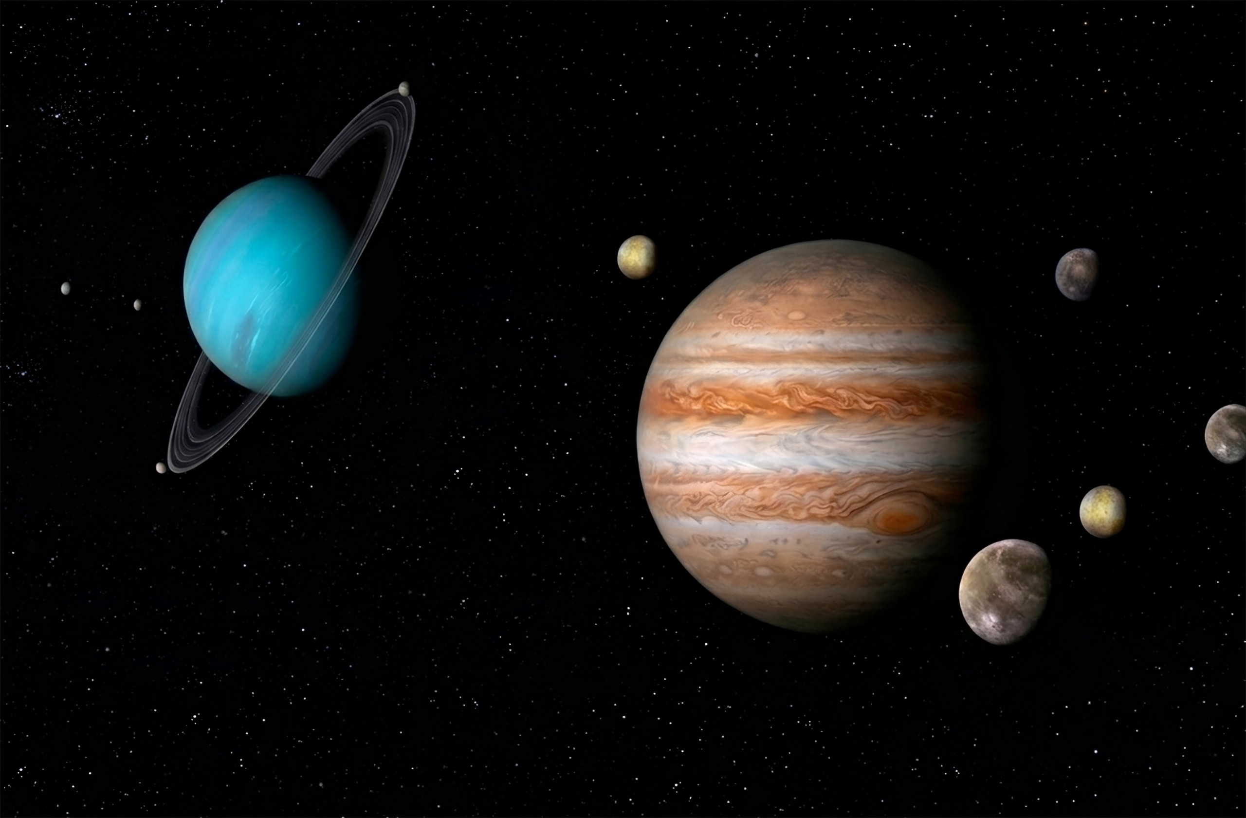 Luas de Urano e Júpiter guardam pistas de planeta gigante perdido